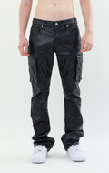 ASJ8069 METALLICA DIP STACKED JEANS